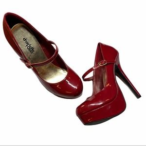 Charlotte Russe Patent Red Stiletto Heels Shifty 7